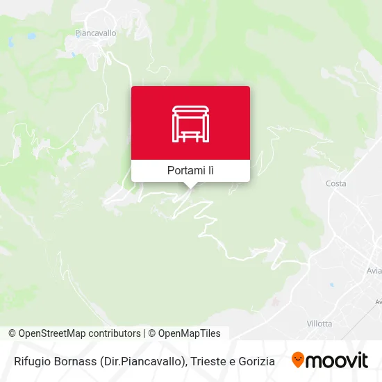 Mappa Rifugio Bornass (Dir.Piancavallo)