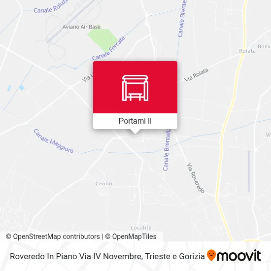 Mappa Roveredo In Piano Via IV Novembre