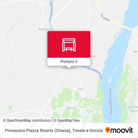 Mappa Provesano Piazza Risorta (Chiesa)