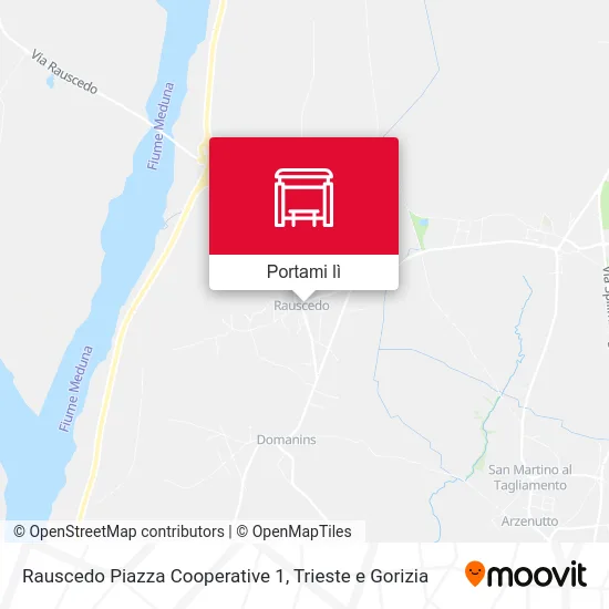 Mappa Rauscedo Piazza Cooperative 1