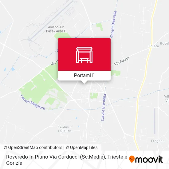 Mappa Roveredo In Piano Via Carducci (Sc.Medie)