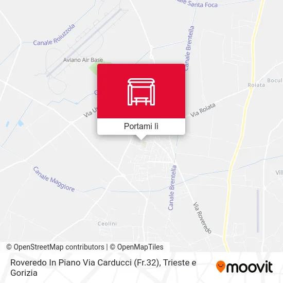 Mappa Roveredo In Piano Via Carducci (Fr.32)