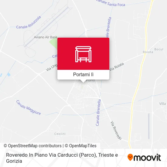 Mappa Roveredo In Piano Via Carducci (Parco)
