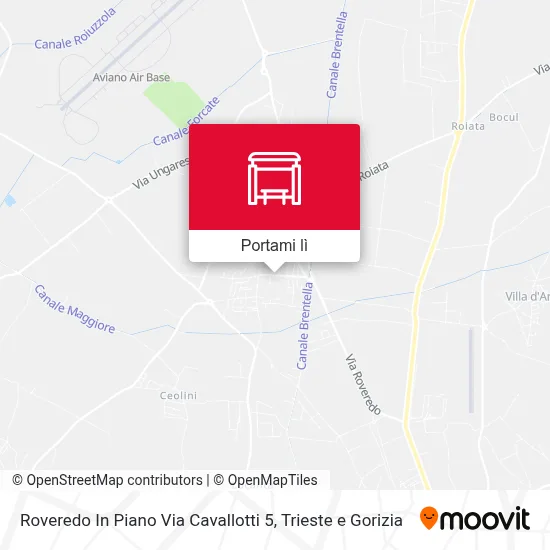 Mappa Roveredo In Piano Via Cavallotti 5