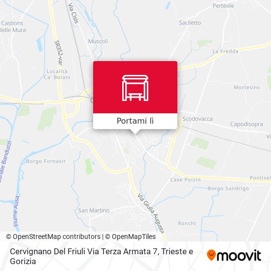 Mappa Cervignano Del Friuli Via Terza Armata 7