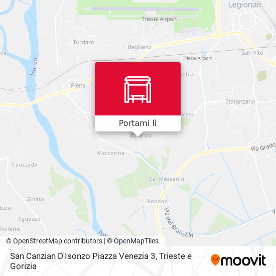 Mappa San Canzian D'Isonzo Piazza Venezia 3