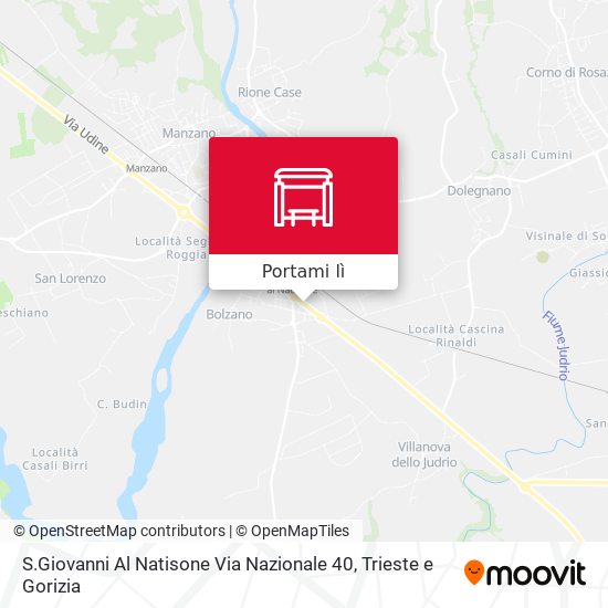 Mappa S.Giovanni Al Natisone Via Nazionale 40