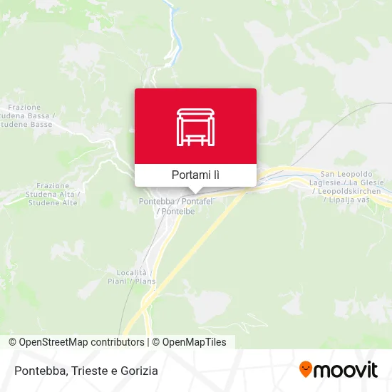 Mappa Pontebba