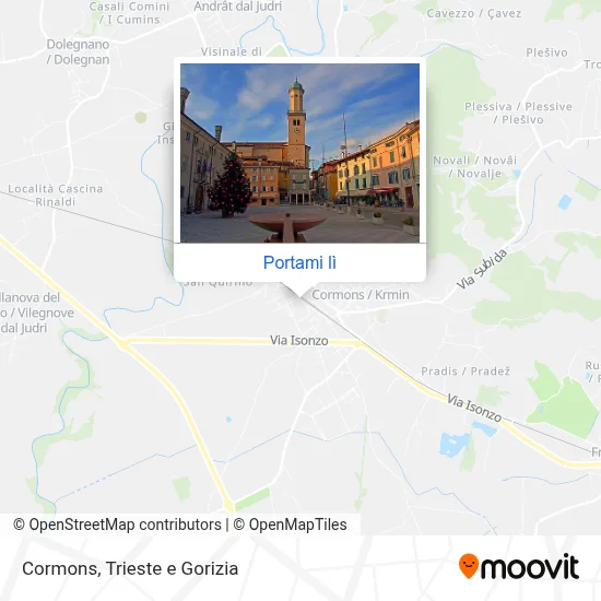 Mappa Cormons