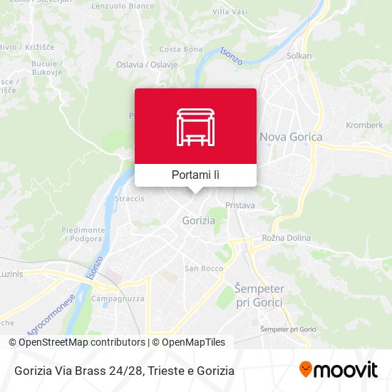 Mappa Gorizia Via Brass 24/28