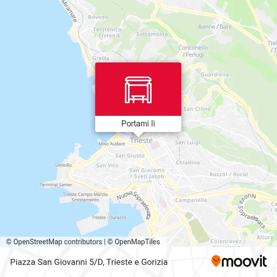 Mappa Piazza San Giovanni 5/D