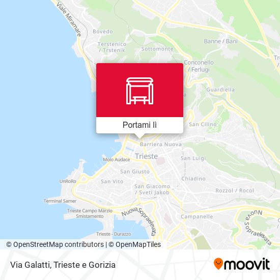 Mappa Via Galatti