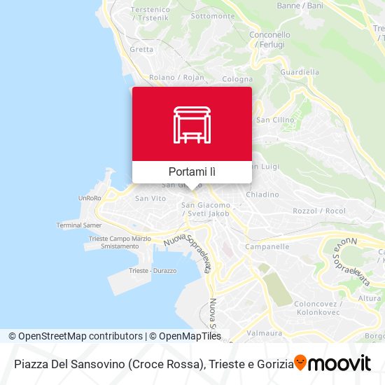 Mappa Piazza Del Sansovino (Croce Rossa)
