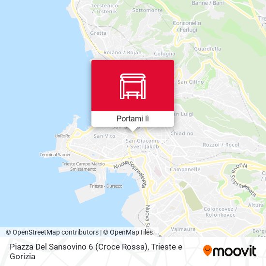 Mappa Piazza Del Sansovino 6 (Croce Rossa)