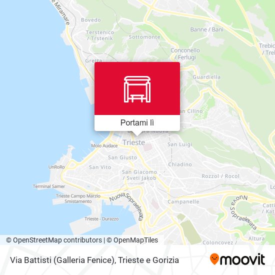 Mappa Via Battisti (Galleria Fenice)