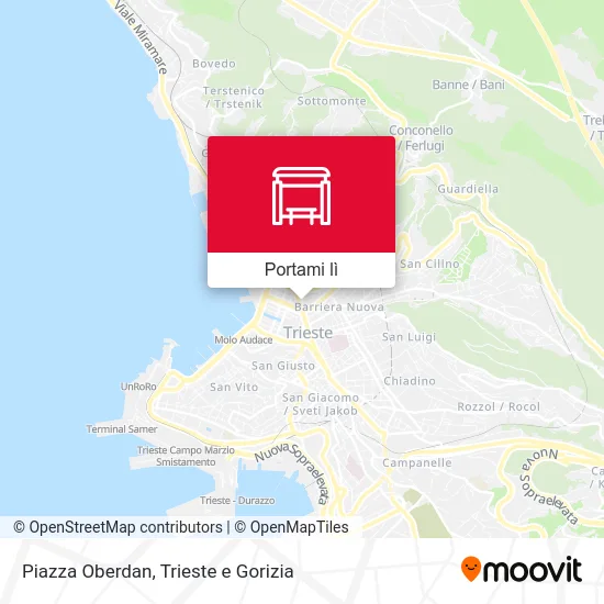 Mappa Piazza Oberdan