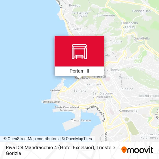 Mappa Riva Del Mandracchio 4 (Hotel Excelsior)