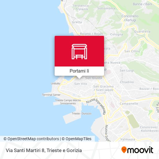Mappa Via Santi Martiri 8