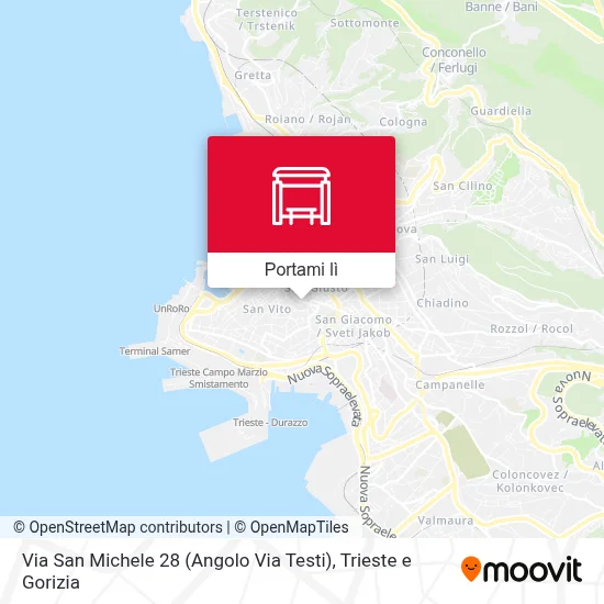 Mappa Via San Michele 28 (Angolo Via Testi)