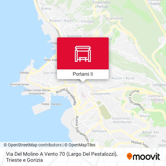 Mappa Via Del Molino A Vento 70 (Largo Del Pestalozzi)