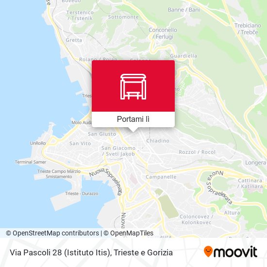 Mappa Via Pascoli 28 (Istituto Itis)
