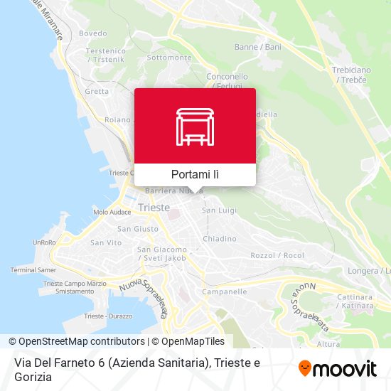 Mappa Via Del Farneto 6 (Azienda Sanitaria)