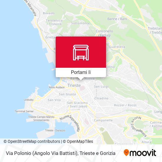 Mappa Via Polonio (Angolo Via Battisti)