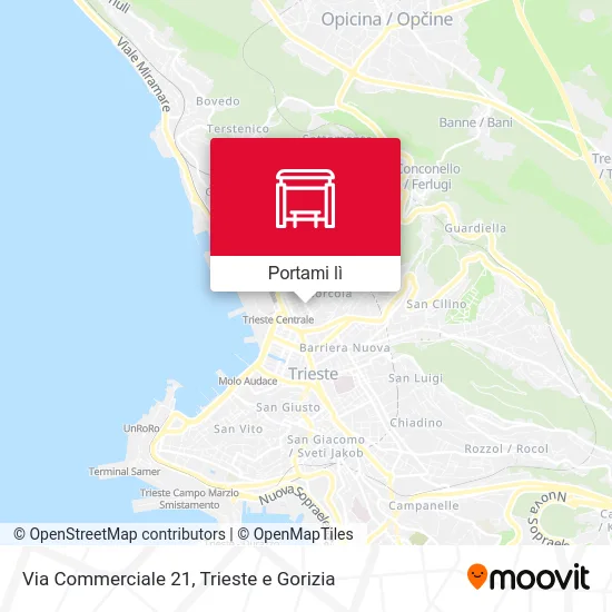 Mappa Via Commerciale 21