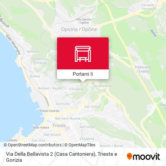Mappa Via Della Bellavista 2 (Casa Cantoniera)