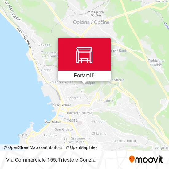 Mappa Via Commerciale 155