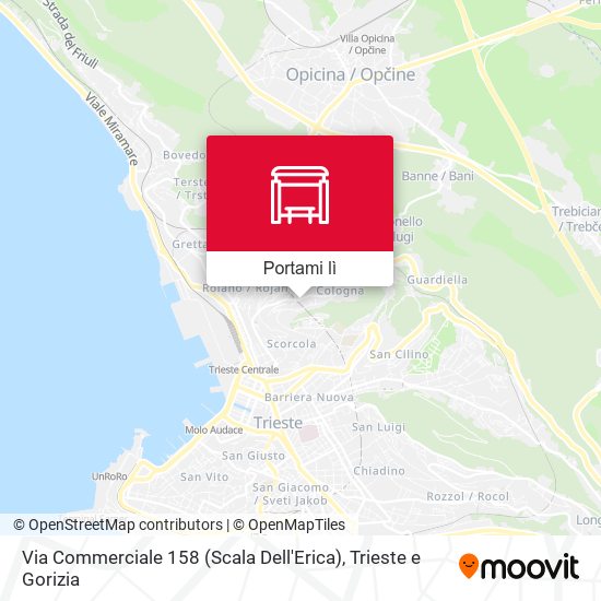 Mappa Via Commerciale 158 (Scala Dell'Erica)