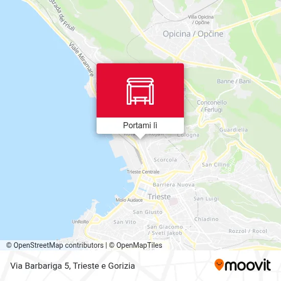 Mappa Via Barbariga 5