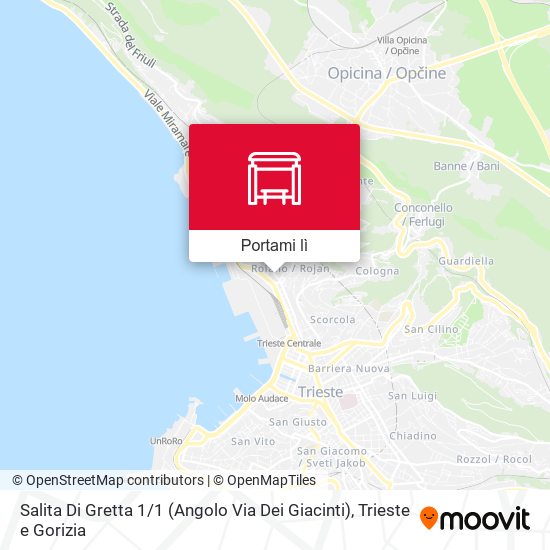 Mappa Salita Di Gretta 1 / 1 (Angolo Via Dei Giacinti)