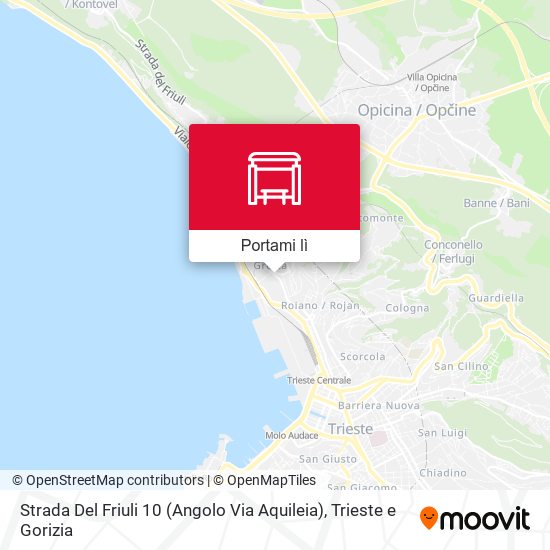Mappa Strada Del Friuli 10 (Angolo Via Aquileia)