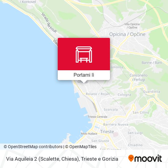 Mappa Via Aquileia 2 (Scalette, Chiesa)
