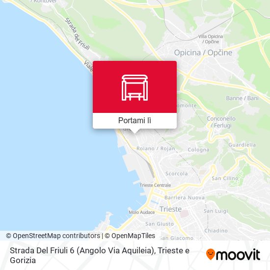 Mappa Strada Del Friuli 6 (Angolo Via Aquileia)
