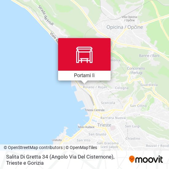 Mappa Salita Di Gretta 34 (Angolo Via Del Cisternone)