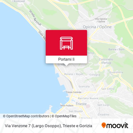 Mappa Via Venzone 7 (Largo Osoppo)