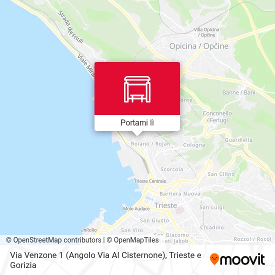 Mappa Via Venzone 1 (Angolo Via Al Cisternone)