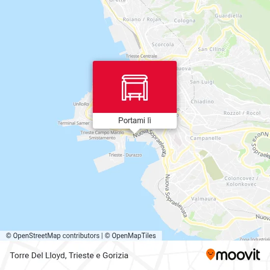 Mappa Torre Del Lloyd