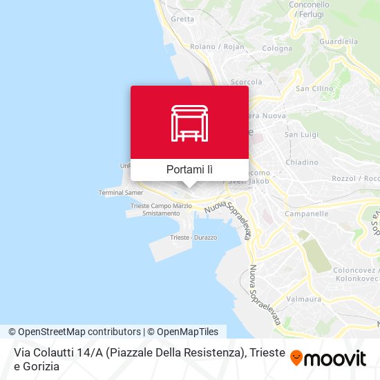 Mappa Via Colautti 14 / A (Piazzale Della Resistenza)
