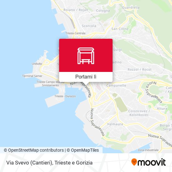 Mappa Via Svevo (Cantieri)