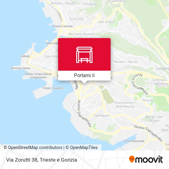 Mappa Via Zorutti 38