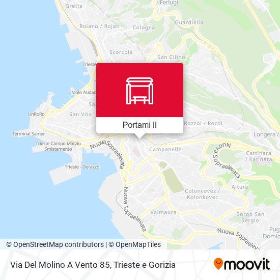 Mappa Via Del Molino A Vento 85