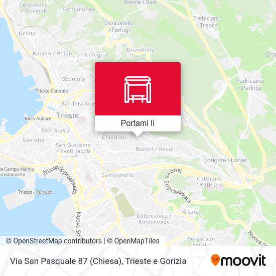 Mappa Via San Pasquale 87 (Chiesa)