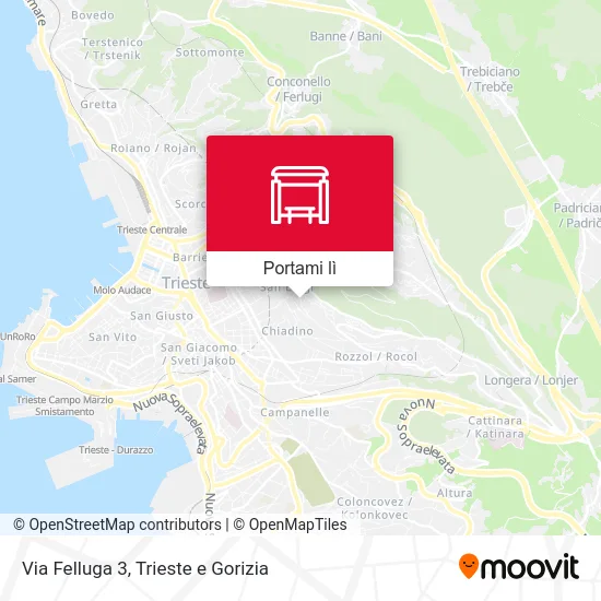 Mappa Via Felluga 3