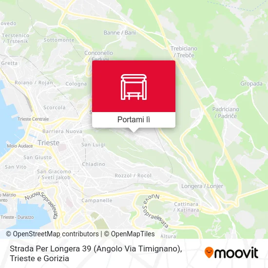 Mappa Strada Per Longera 39 (Angolo Via Timignano)