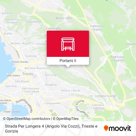 Mappa Strada Per Longera 4 (Angolo Via Cozzi)