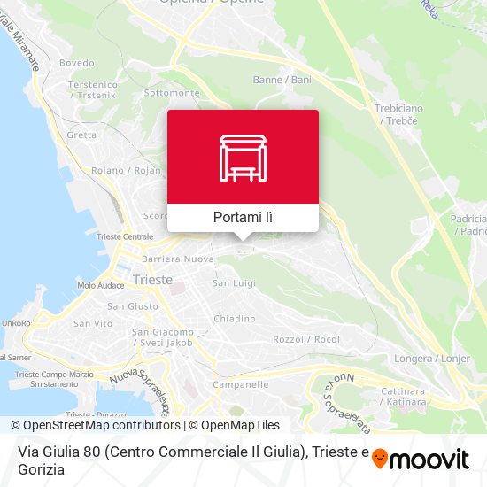 Mappa Via Giulia 80 (Centro Commerciale Il Giulia)