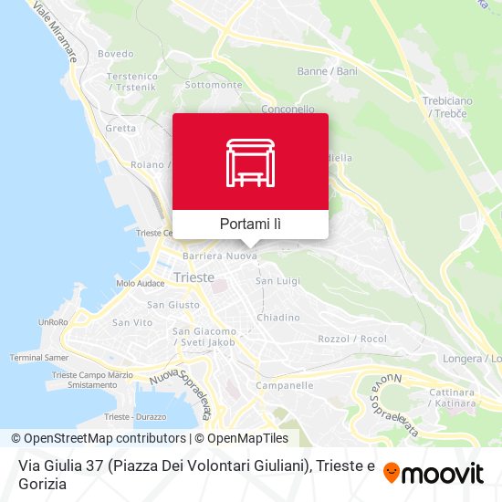Mappa Via Giulia 37 (Piazza Dei Volontari Giuliani)